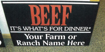 beef sign